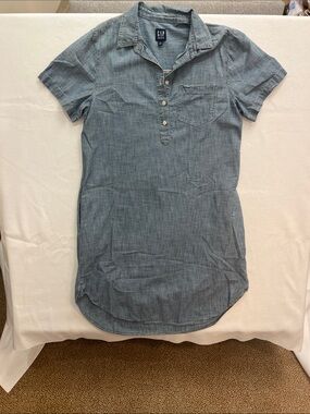 Denim shirt dress by Gap - size 12L.